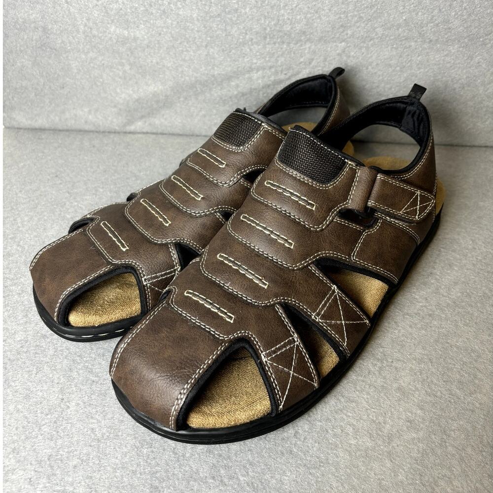 Dockers Men's Searose Medium Fisherman Sandals Casual Shoes Briar Size 13M